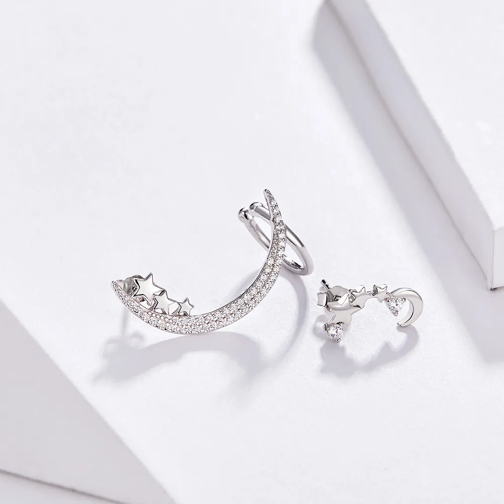 Pandora Style Silver Power Visitor Stud Earrings - SCE616
