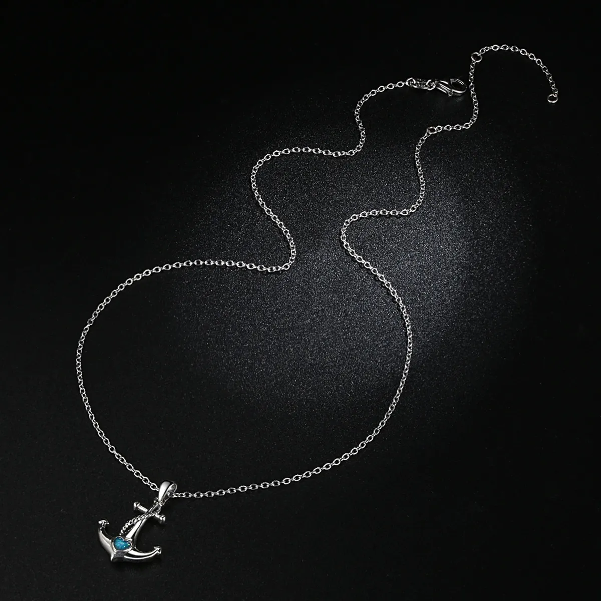 Pandora Style Silver Anchor Necklace - SCN051