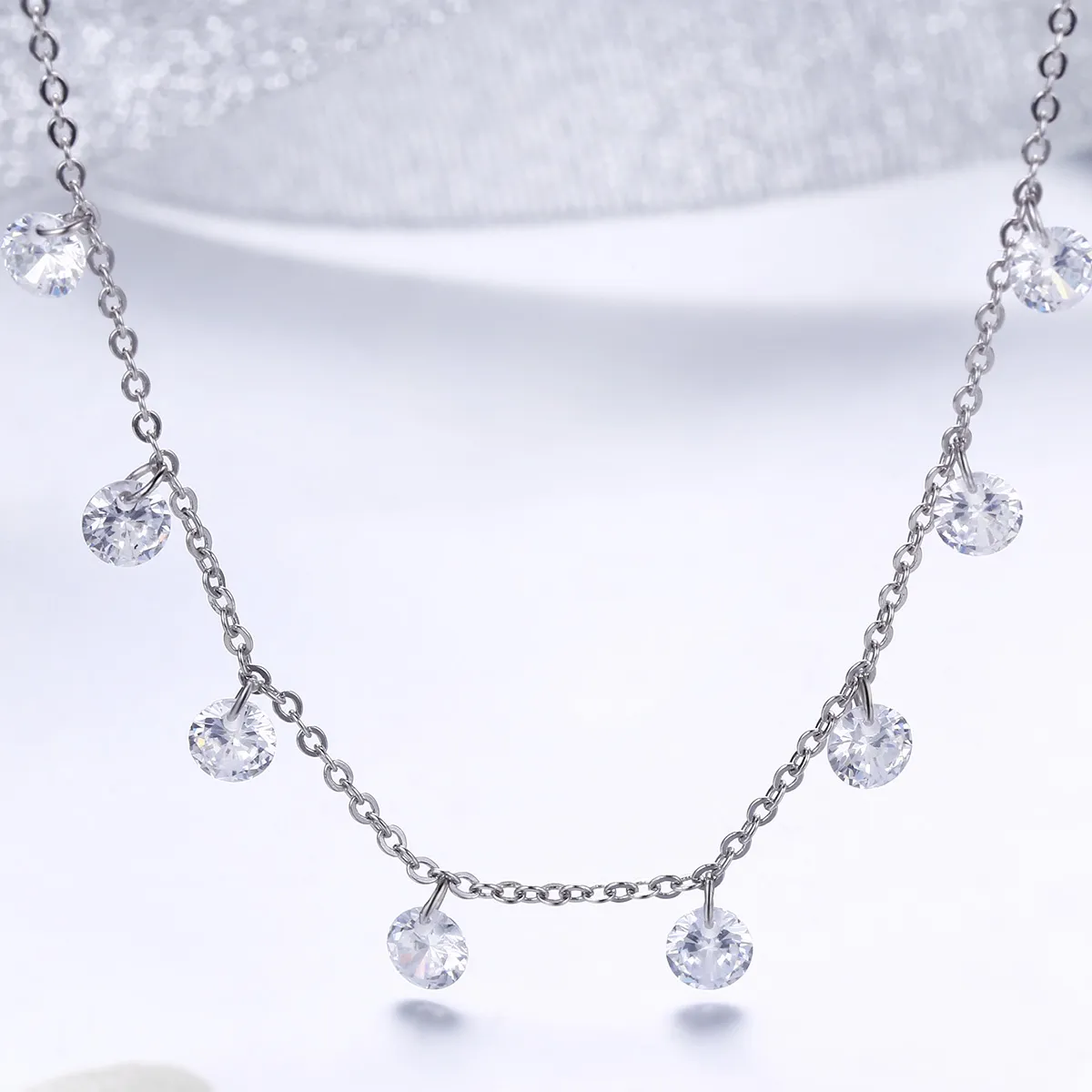 Pandora Style Silver Beauty of Simplicity Chain Necklace - SCN299