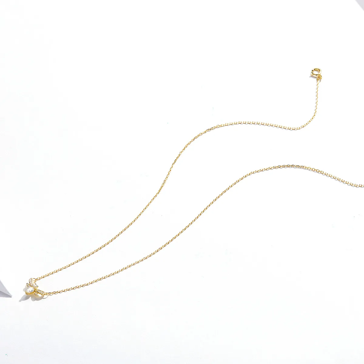 Pandora Style Silver Bee Necklace - SCN373