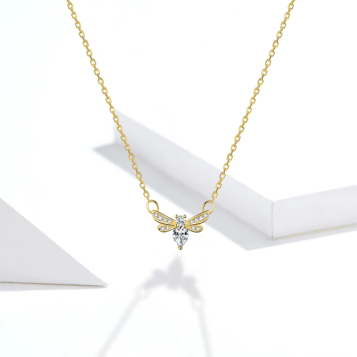 Pandora Style Silver Bee Necklace - SCN373