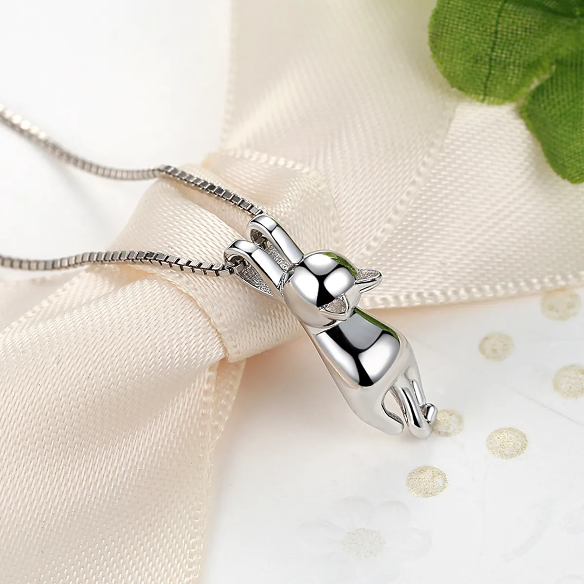 Pandora Style Silver Cat Necklace - SCN032
