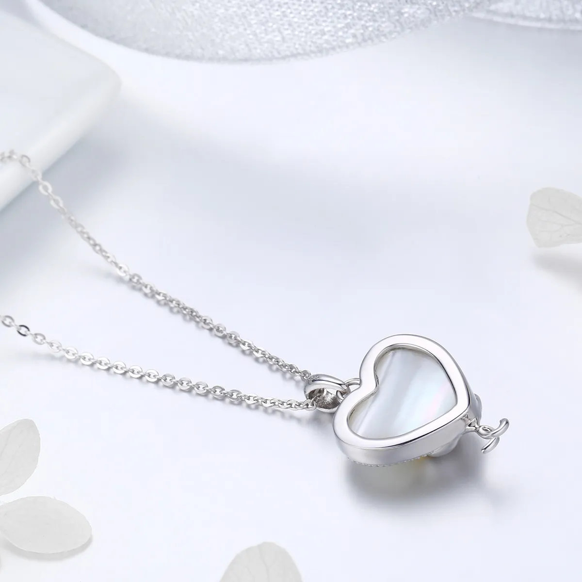 Pandora Style Silver Cats Couple Necklace - SCN297