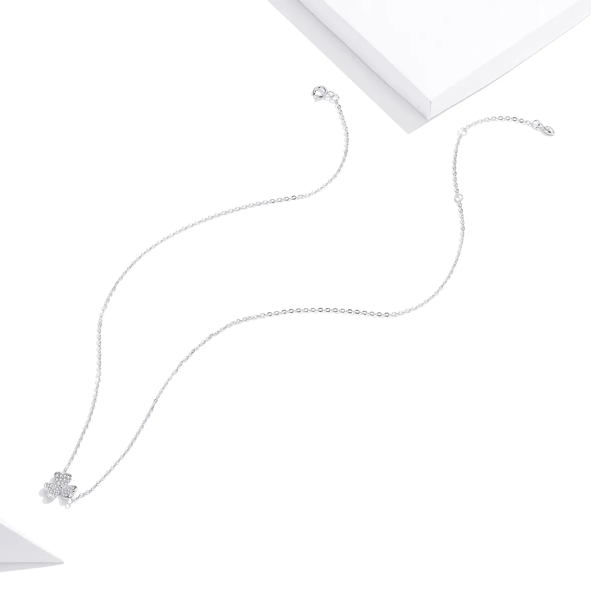 Pandora Style Silver Clover Necklace - SCN401