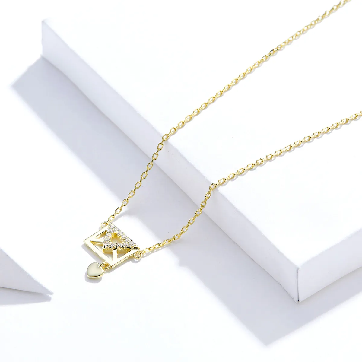 Pandora Style Silver Envelope Necklace - SCN379