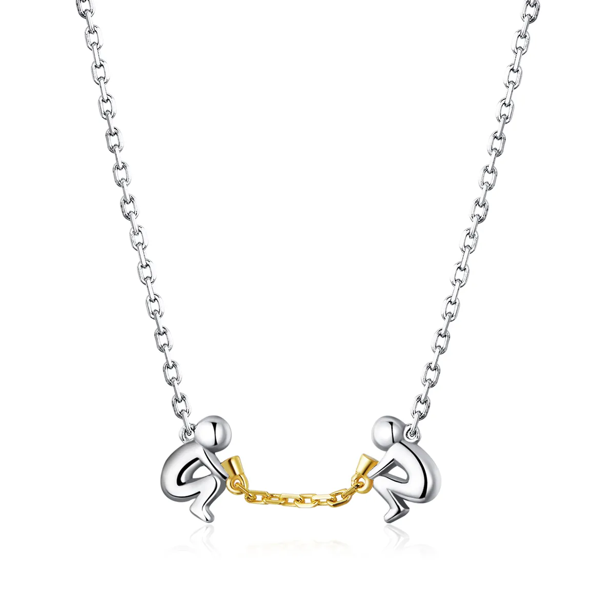 Pandora Style Silver Fall In Love Necklace - SCN394