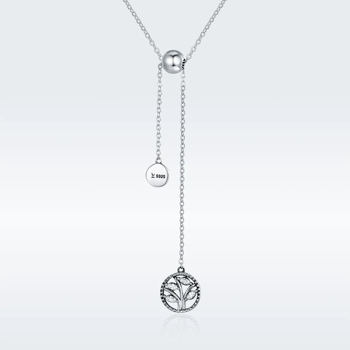 Pandora Style Silver Family Tree and Home Necklace - SCN106