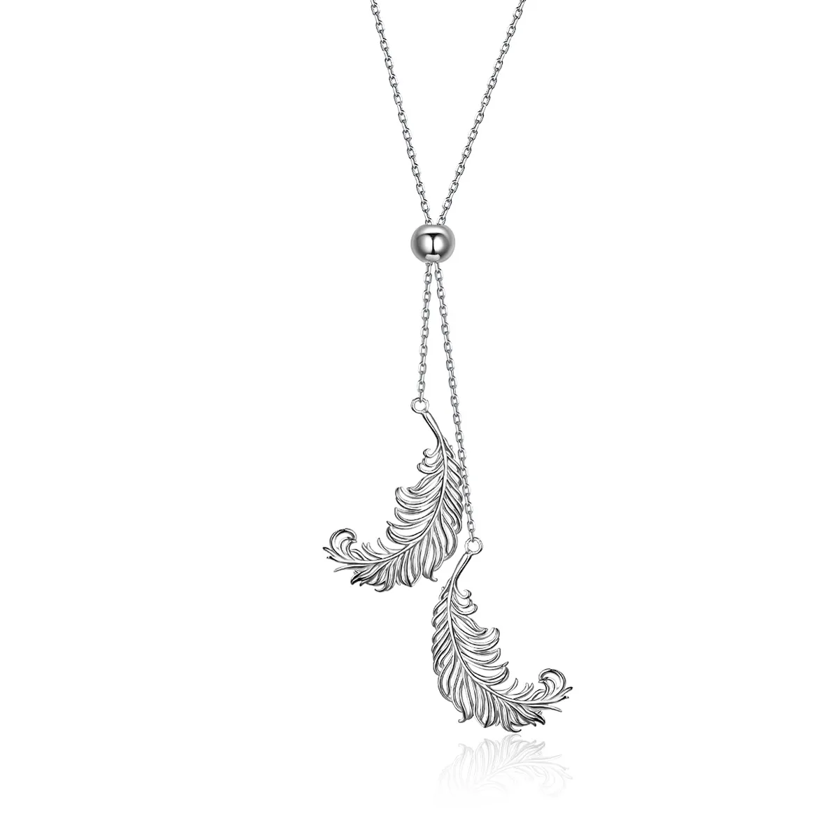 Pandora Style Silver Gently Love Necklace - SCN322