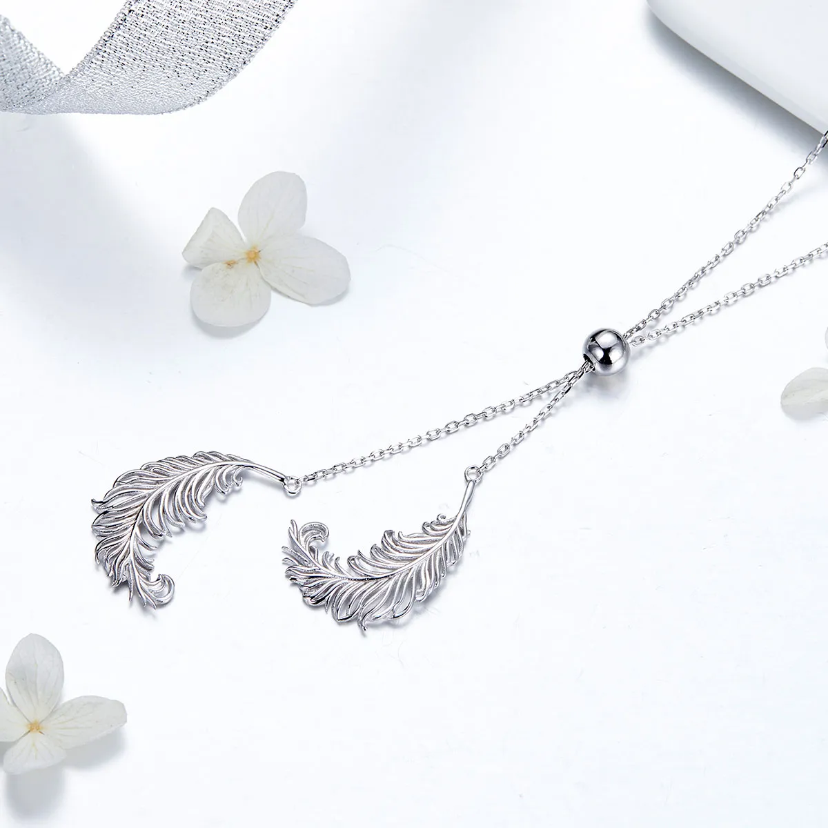 Pandora Style Silver Gently Love Necklace - SCN322