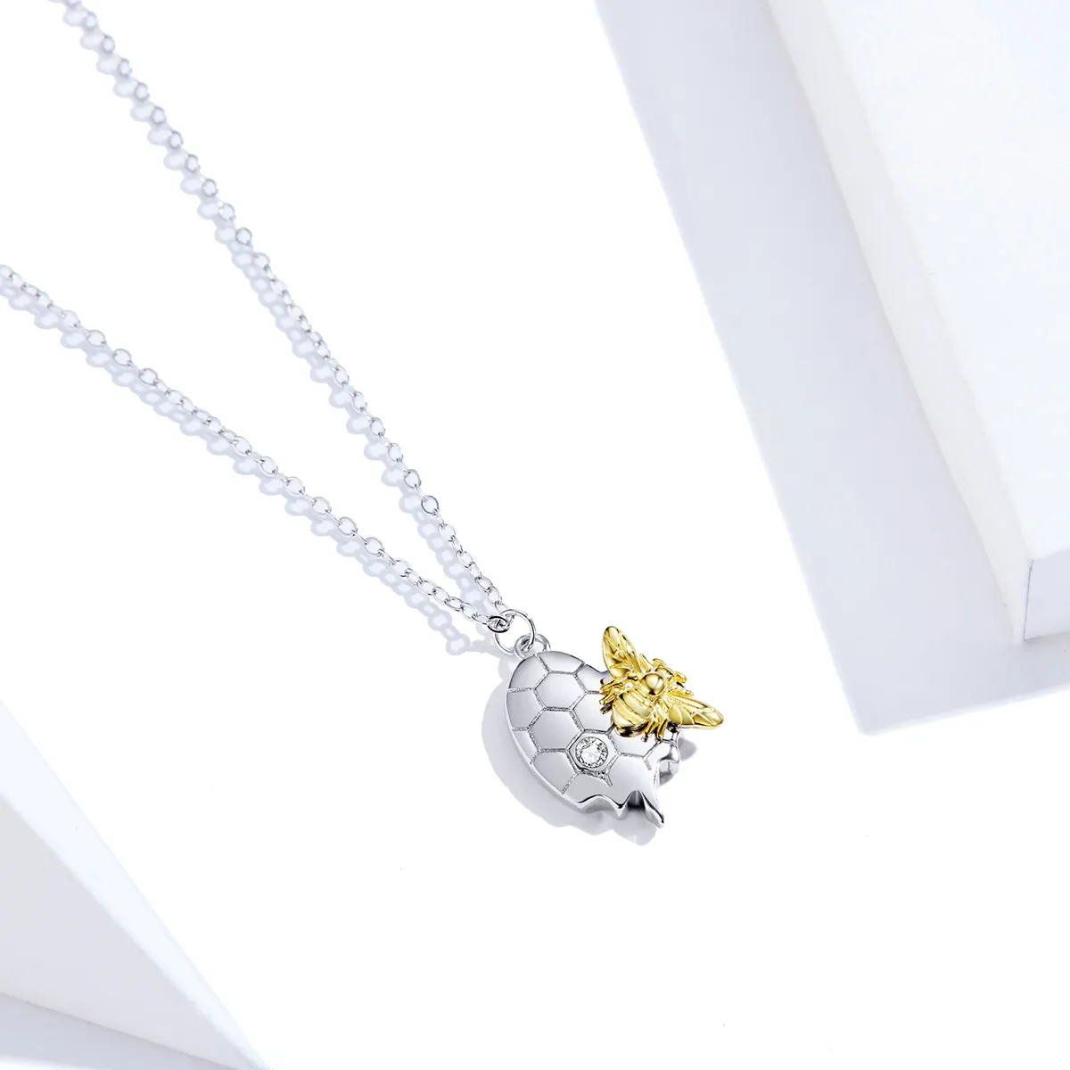 Pandora Style Silver Honey Necklace - SCN396