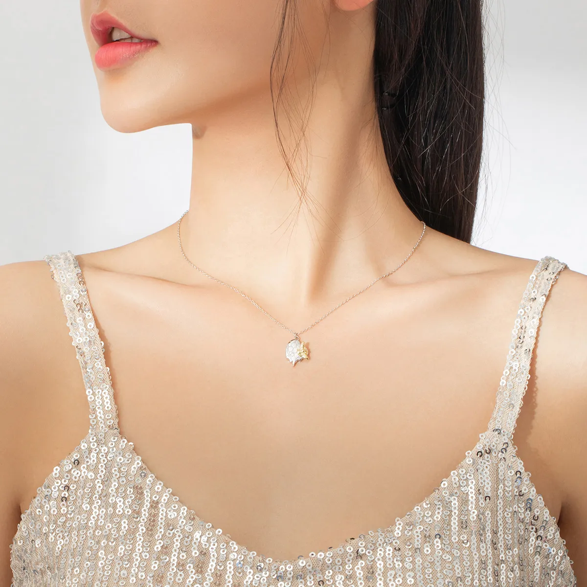 Pandora Style Silver Honey Necklace - SCN396