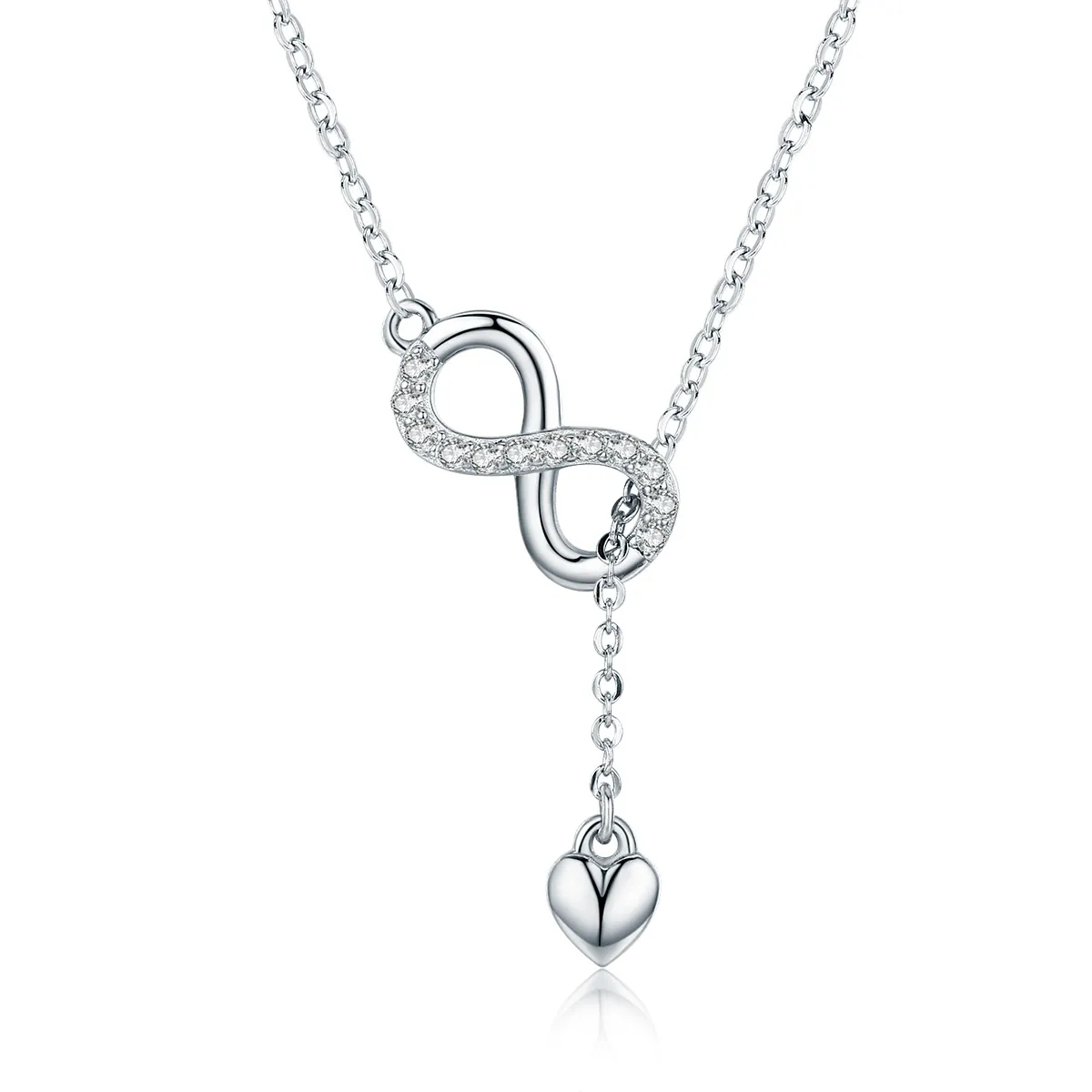 Pandora Style Silver Infinite Charm Necklace - SCN223