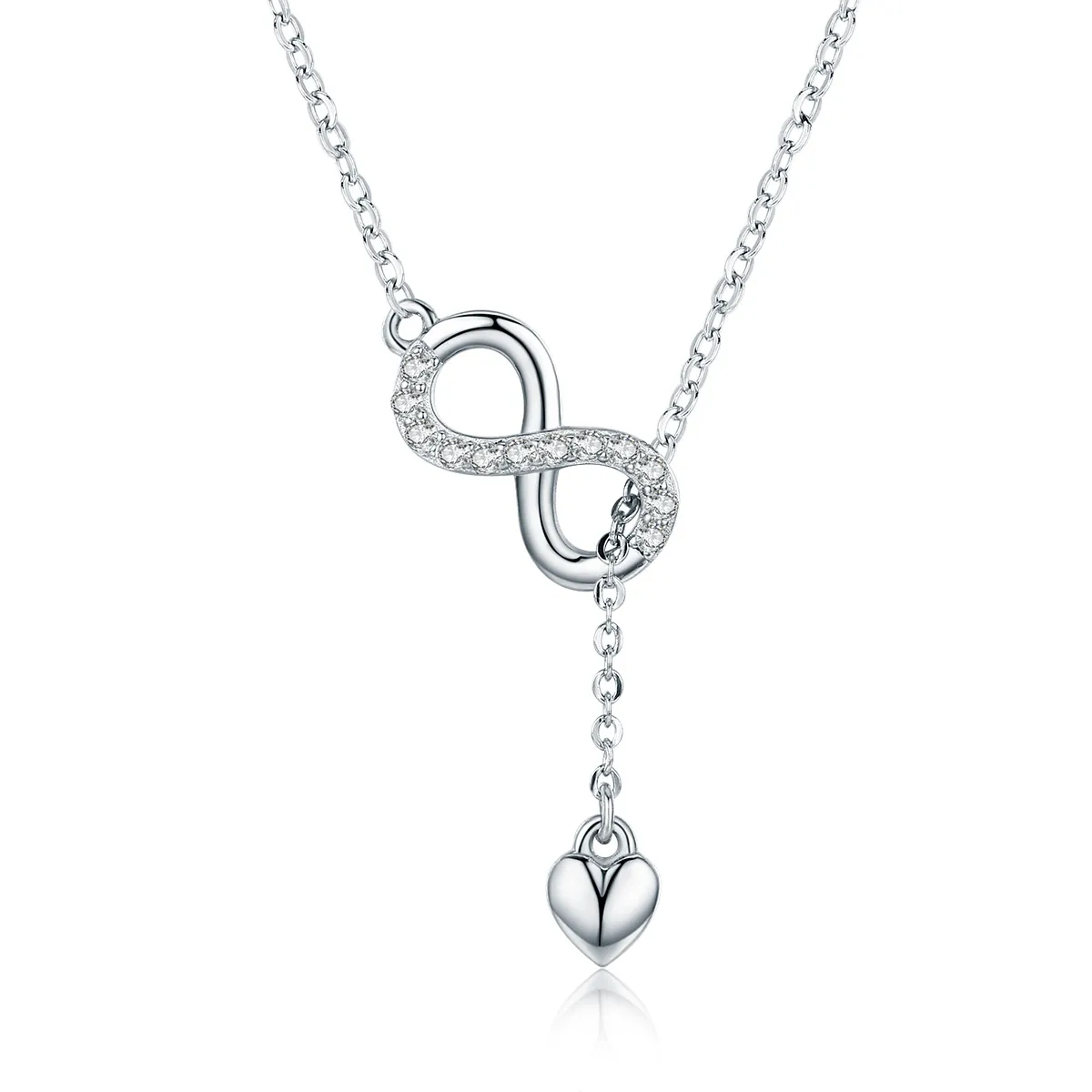 pandora style silver infinite charm necklace scn223