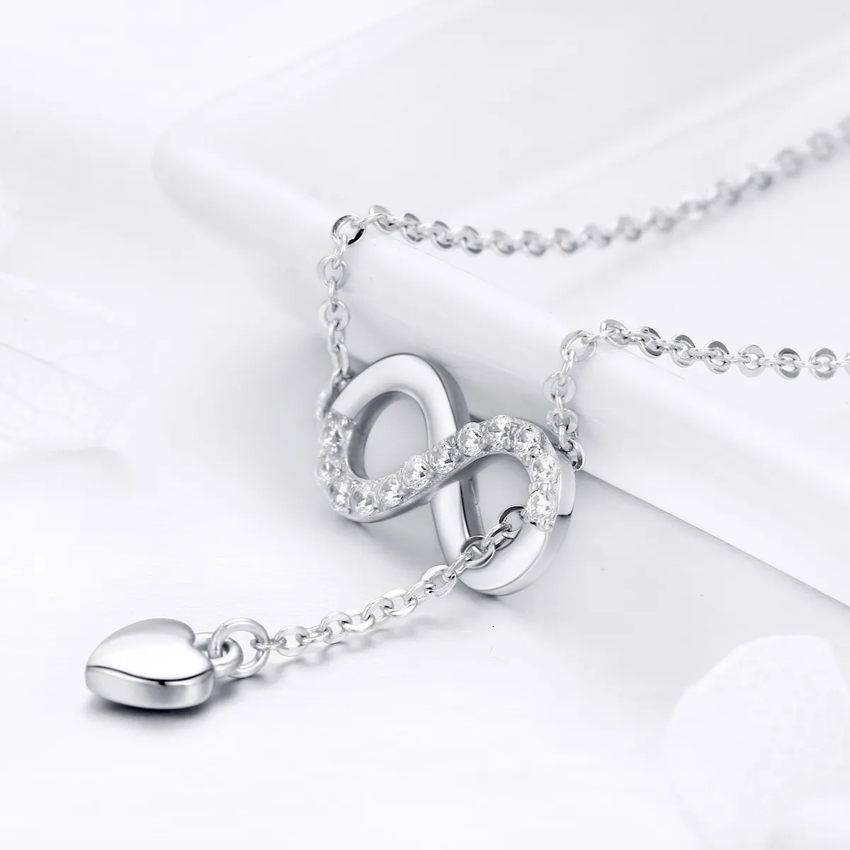 Pandora Style Silver Infinite Charm Necklace - SCN223