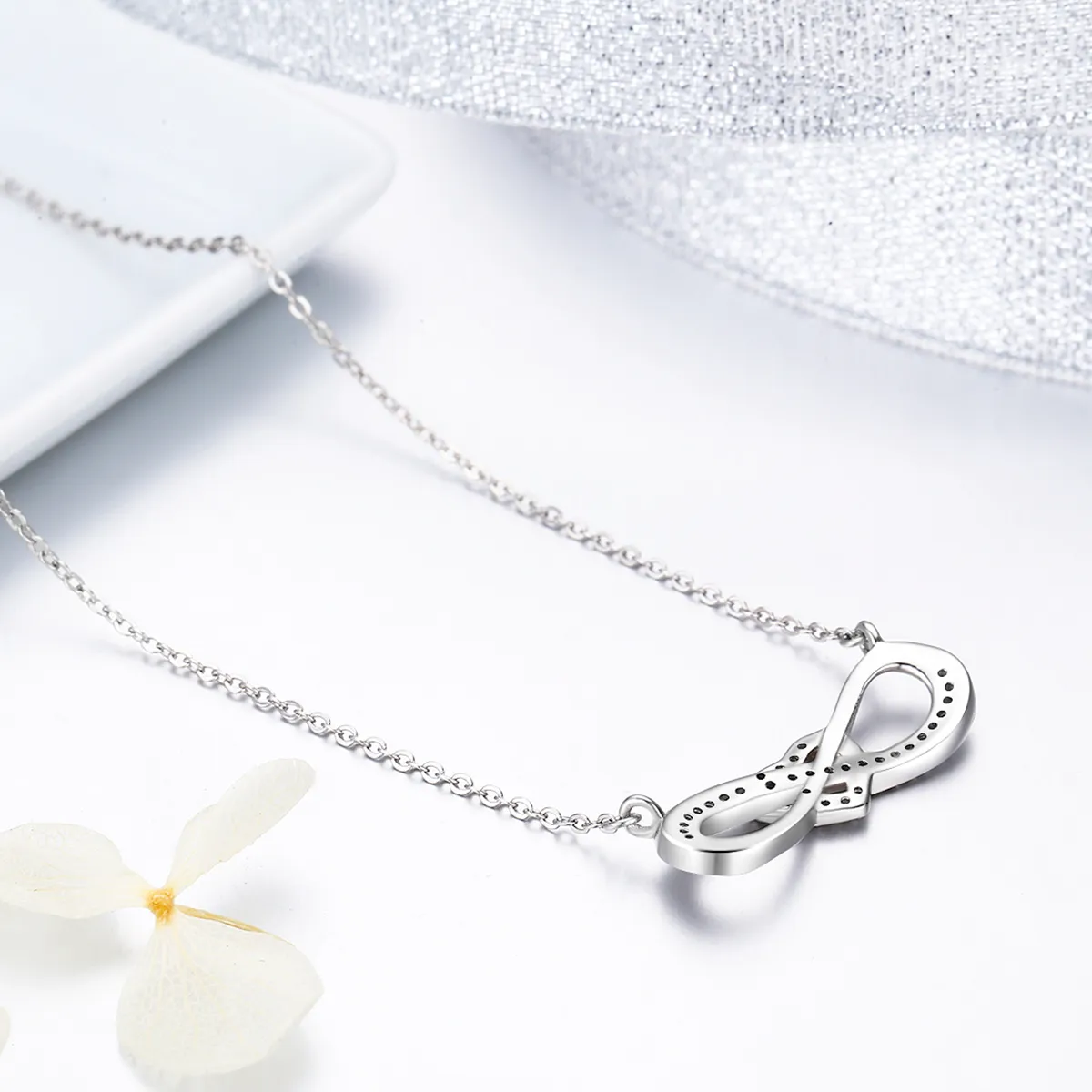 Pandora Style Silver Infinite Love Necklace - SCN100