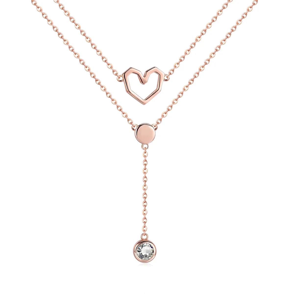 Pandora Style Silver Land of Heart Necklace - SCN317