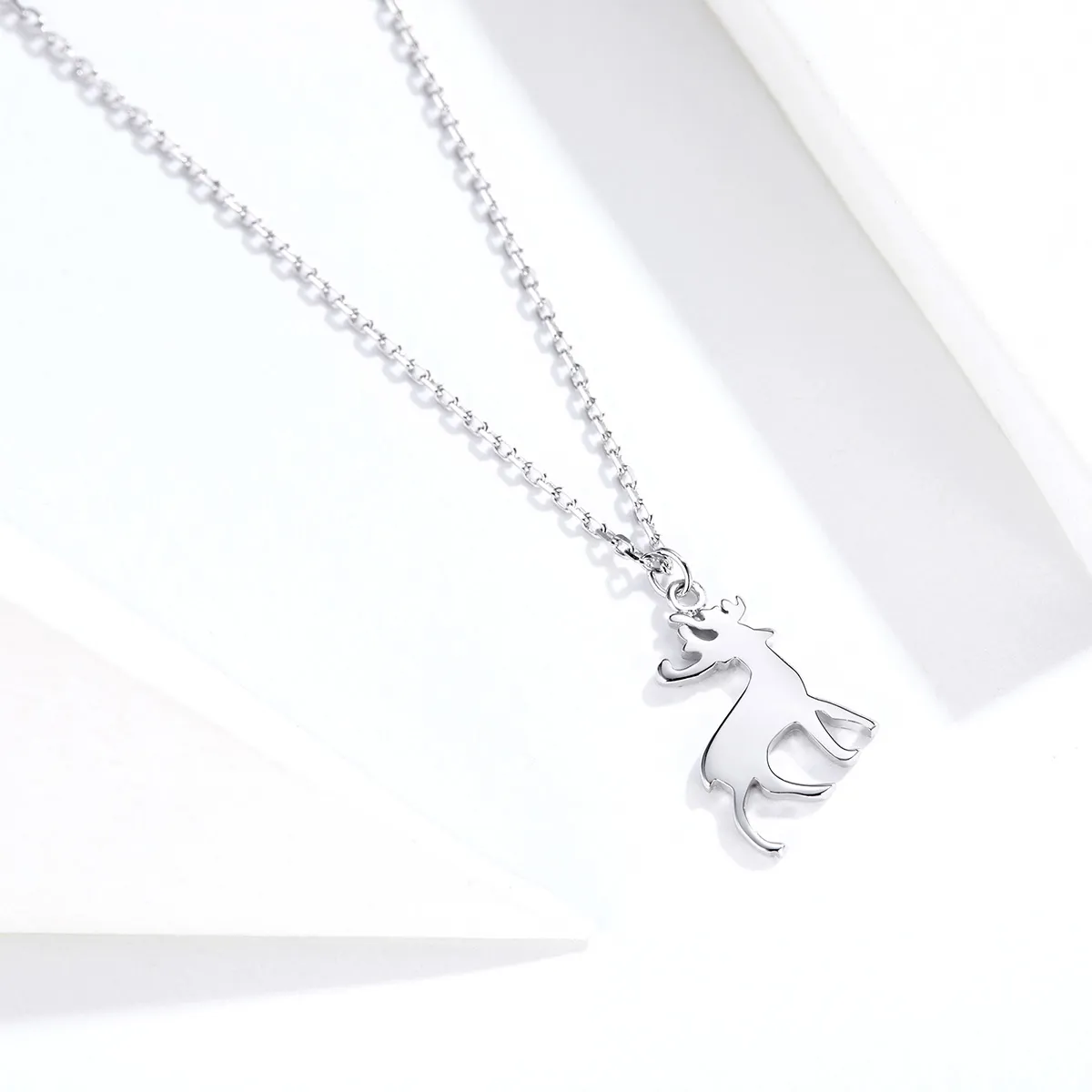 Pandora Style Silver Little Deer Necklace - SCN362