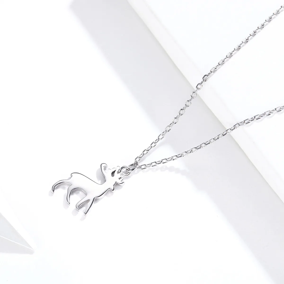 Pandora Style Silver Little Deer Necklace - SCN362