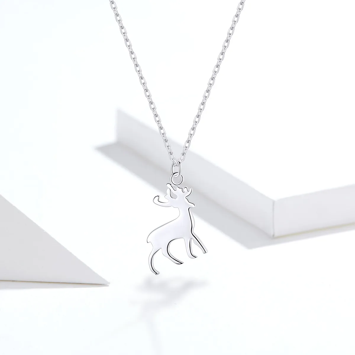 Pandora Style Silver Little Deer Necklace - SCN362