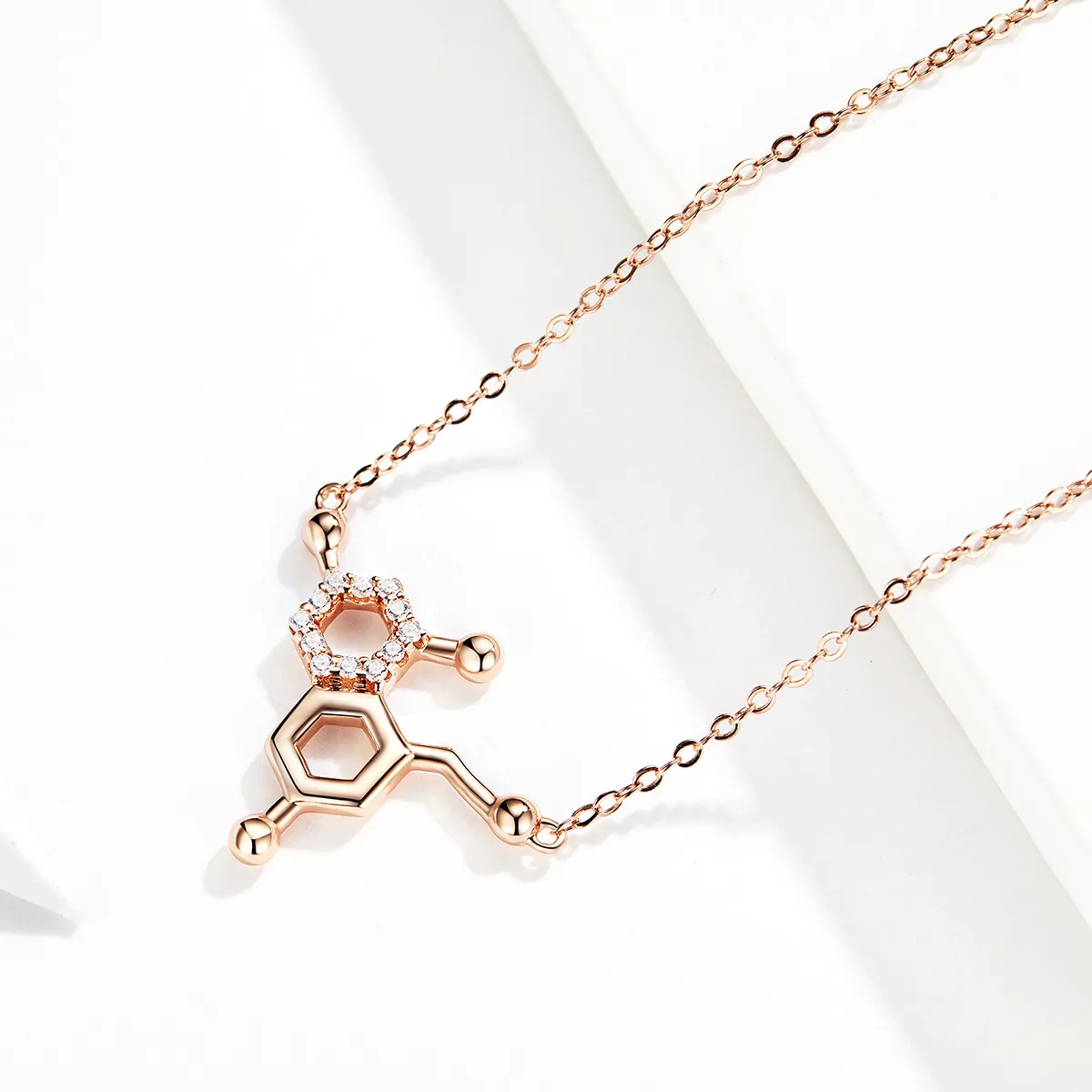 Pandora Style Silver Love Molecular Necklace - SCN361