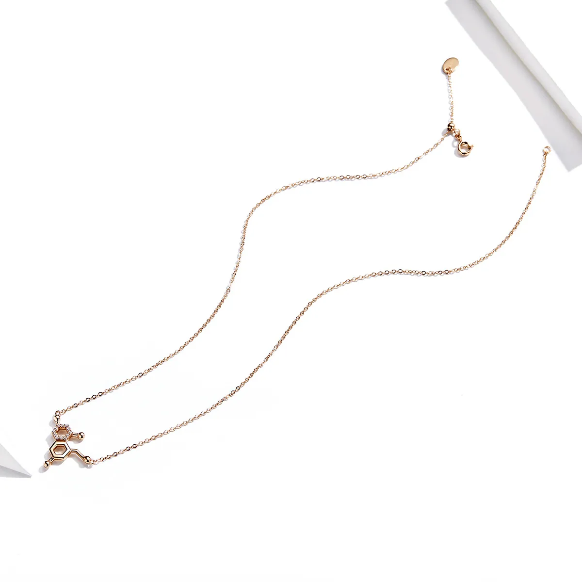 Pandora Style Silver Love Molecular Necklace - SCN361