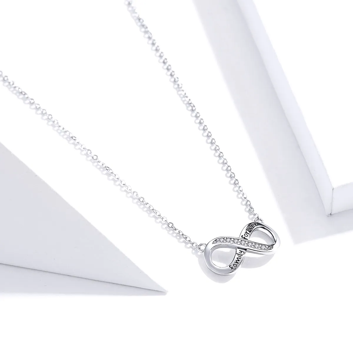 Pandora Style Silver Love Unlimited Necklace - SCN352