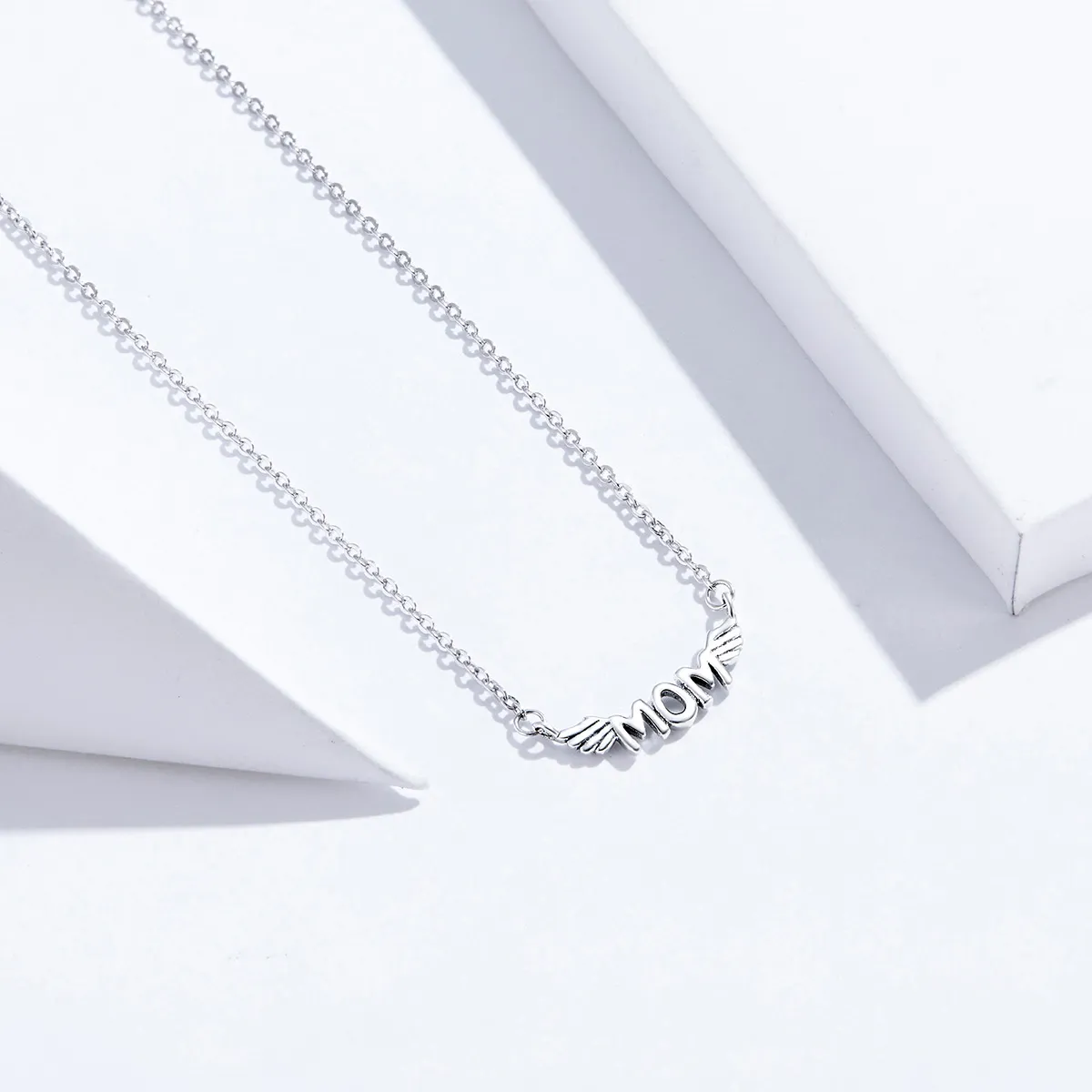 Pandora Style Silver My Mom Is My Guardian Angel Necklace - SCN397