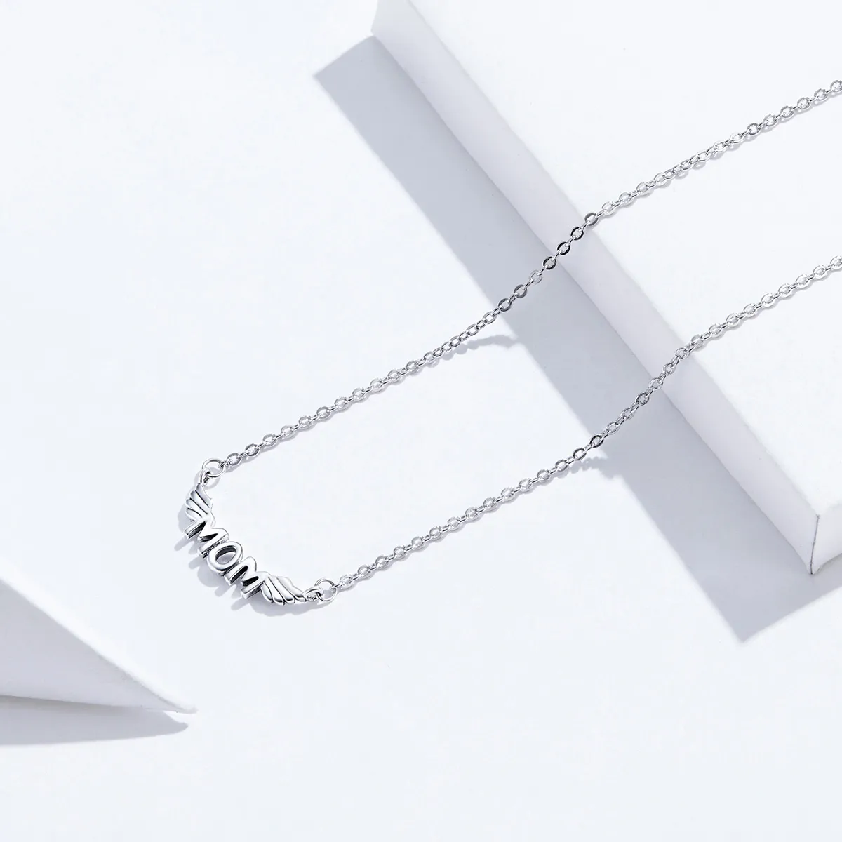 Pandora Style Silver My Mom Is My Guardian Angel Necklace - SCN397