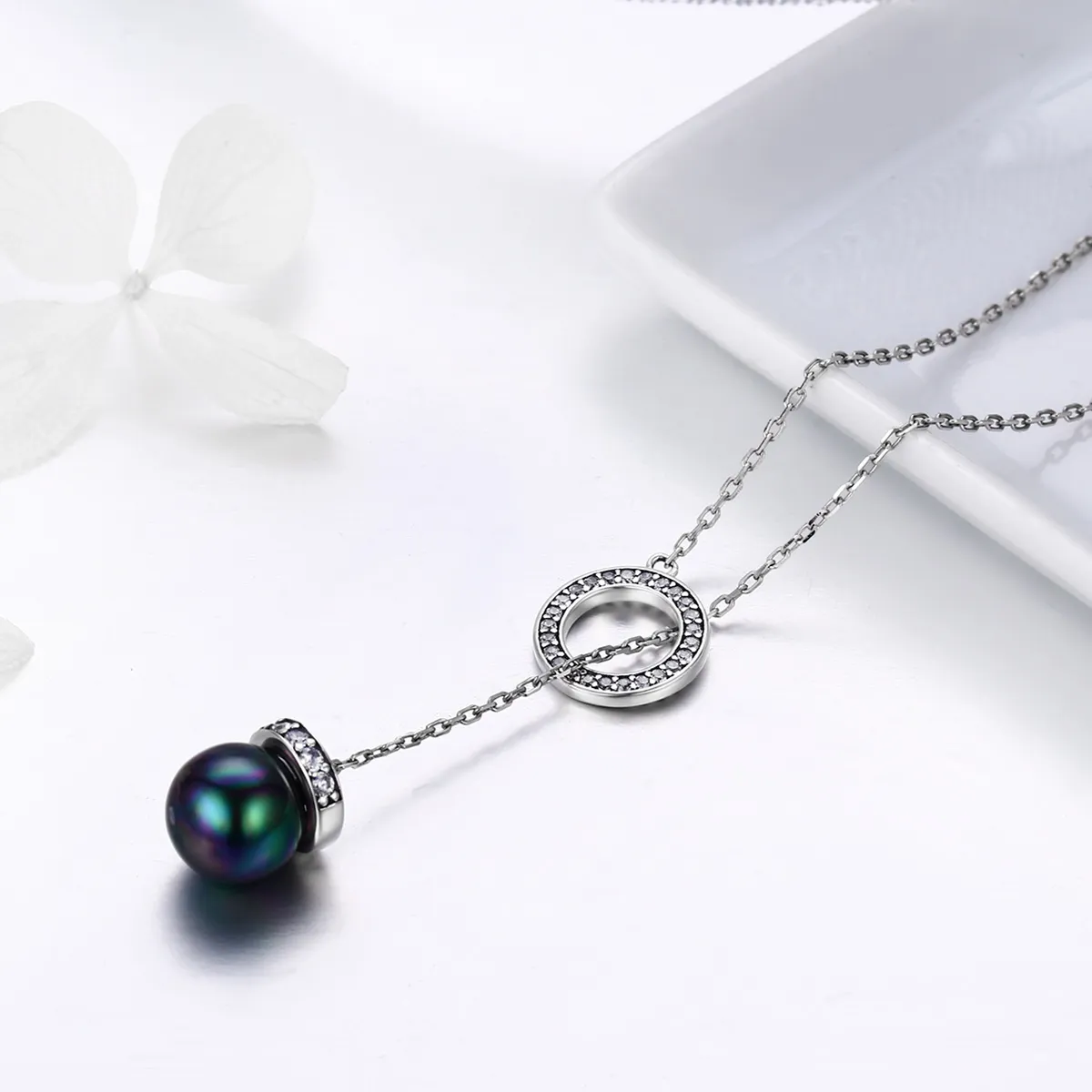 Pandora Style Silver Noble Temperament Necklace - SCN200