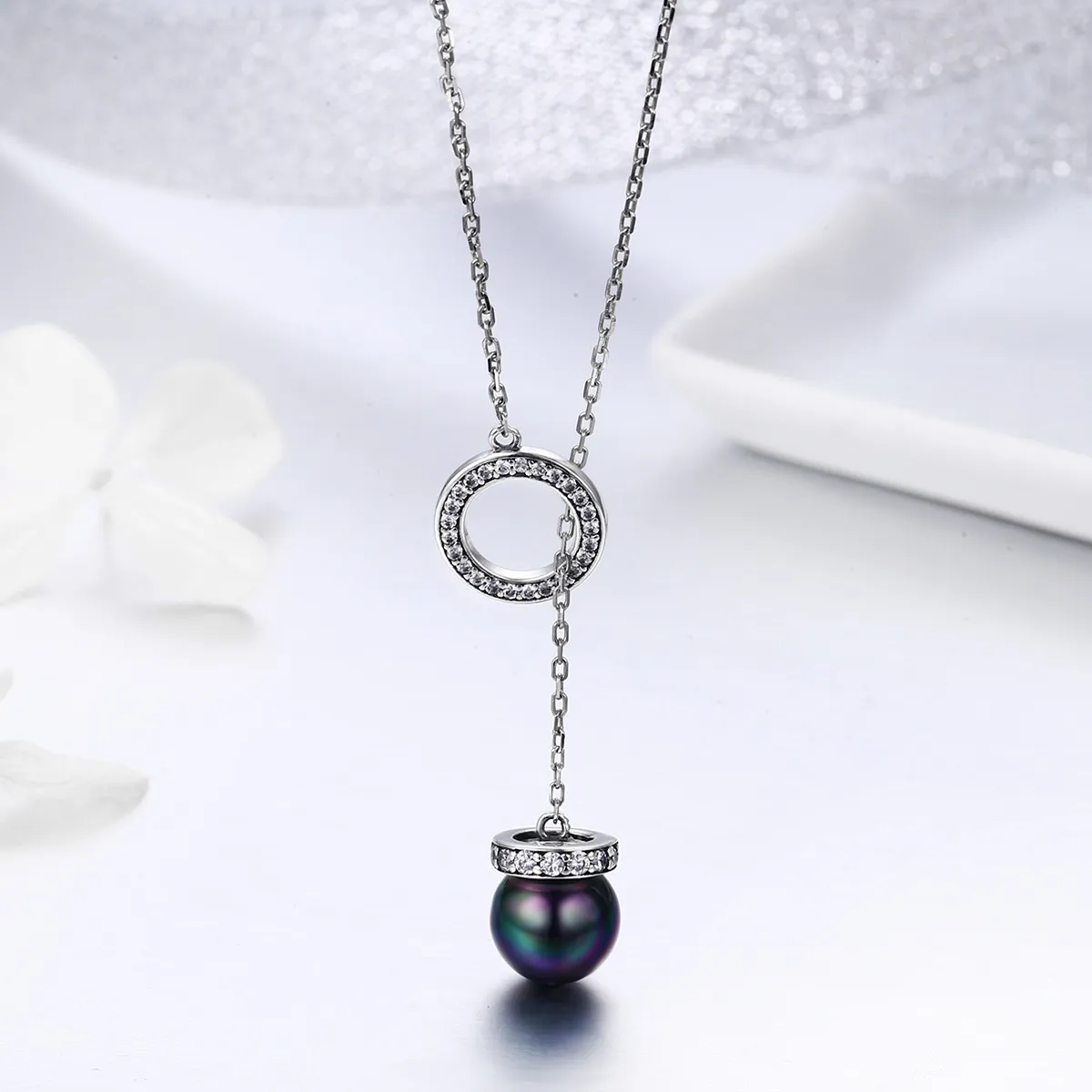 Pandora Style Silver Noble Temperament Necklace - SCN200