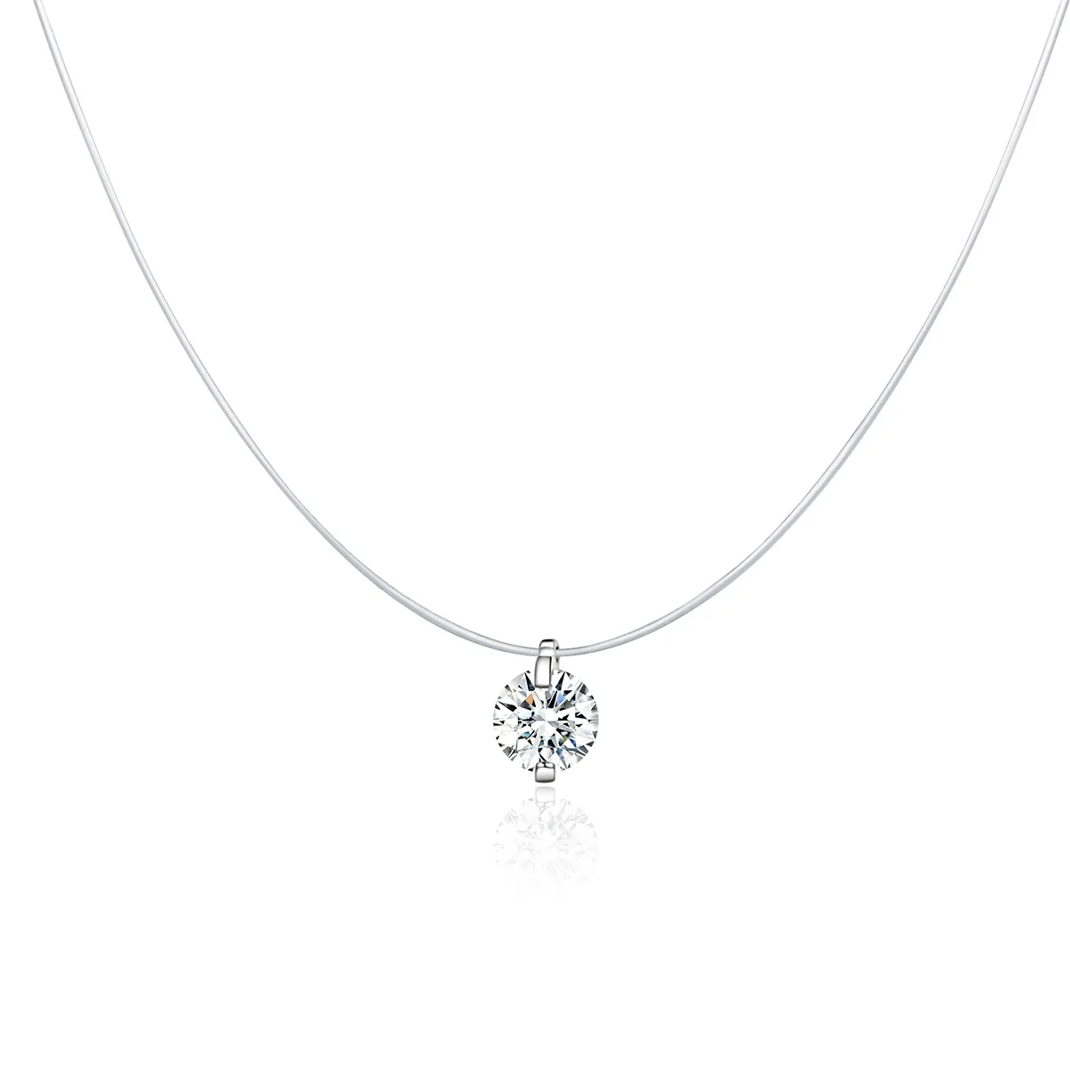pandora style silver pure necklace scn332