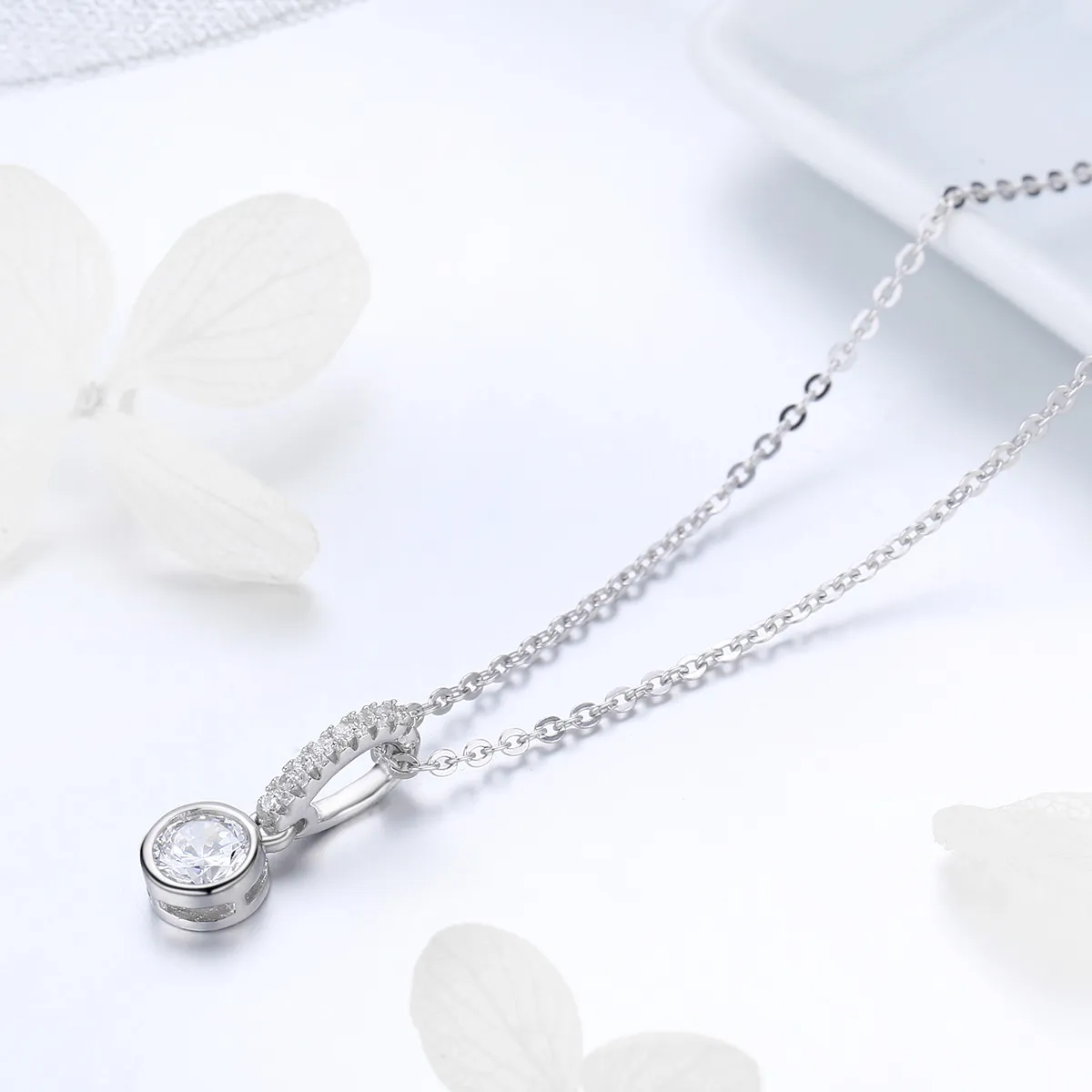 Pandora Style Silver Radiant Elegance Necklace - SCN295