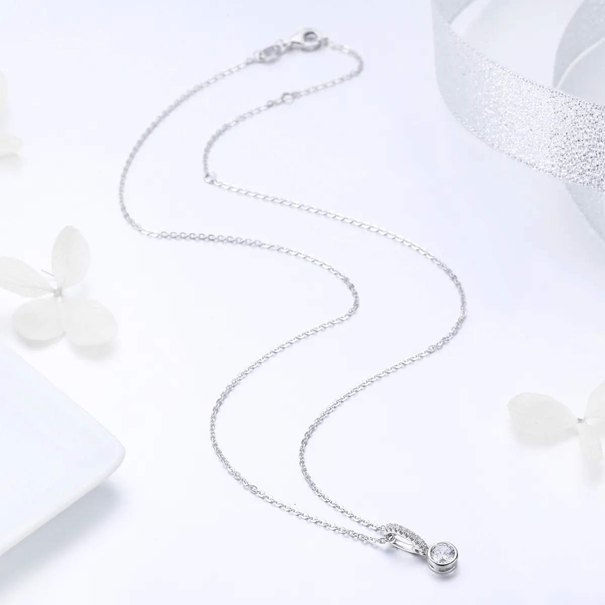 Pandora Style Silver Radiant Elegance Necklace - SCN295
