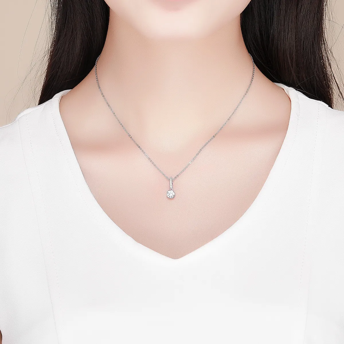 Pandora Style Silver Radiant Elegance Necklace - SCN295