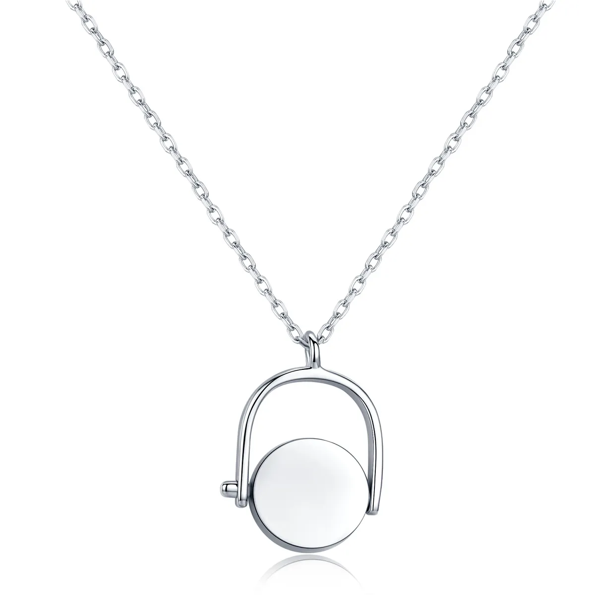 Pandora Style Silver Swing Necklace - SCN338