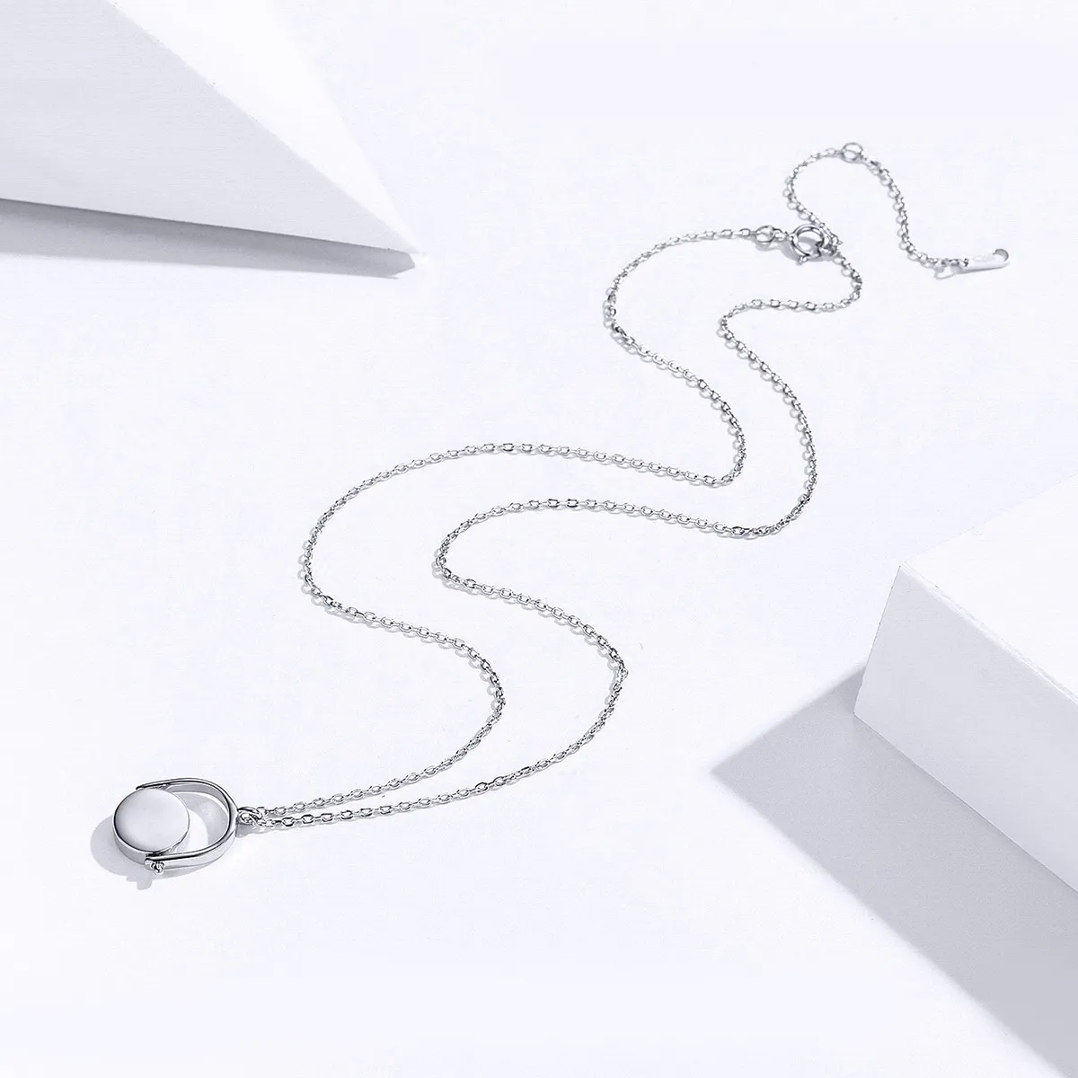Pandora Style Silver Swing Necklace - SCN338