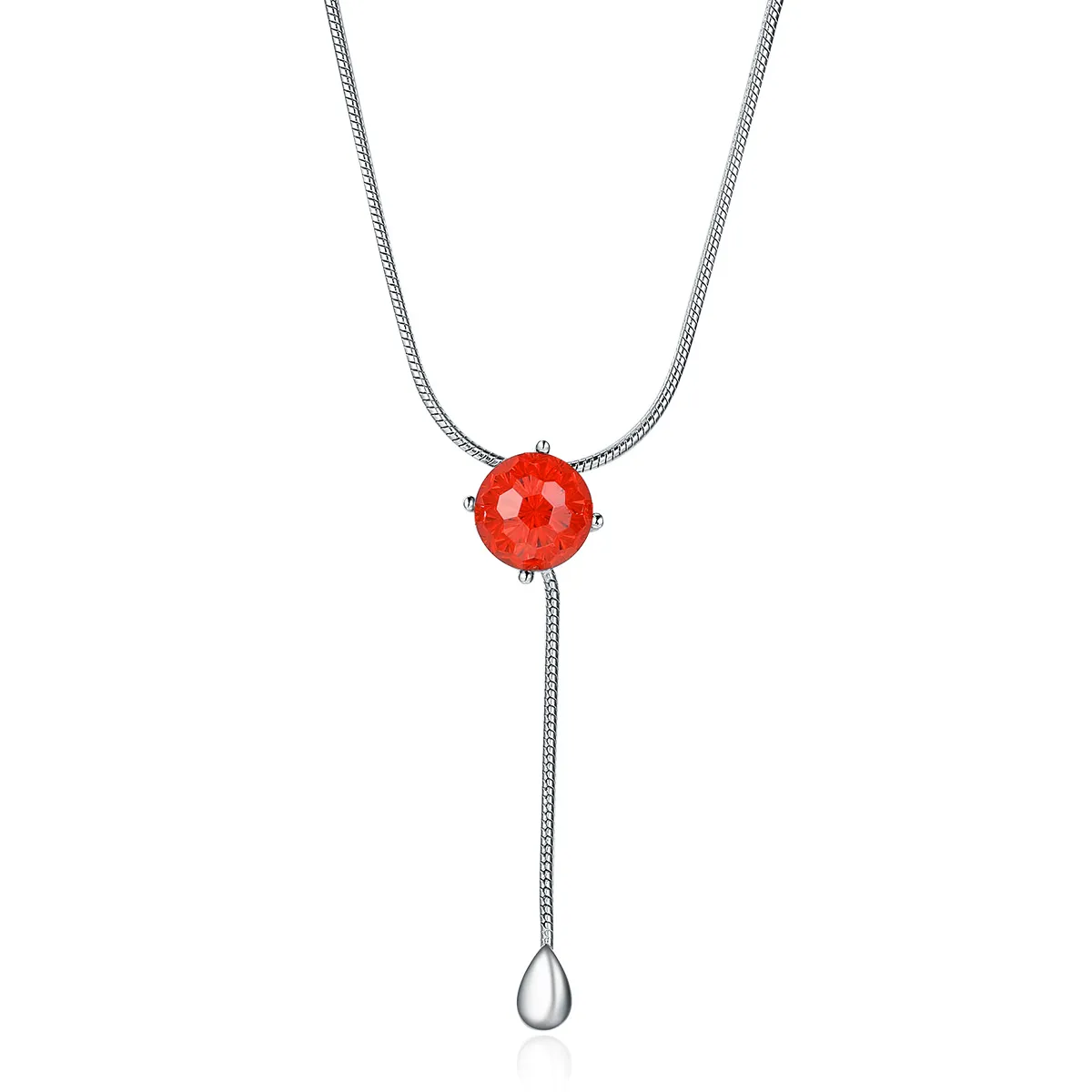 pandora style silver tears of love necklace scn182