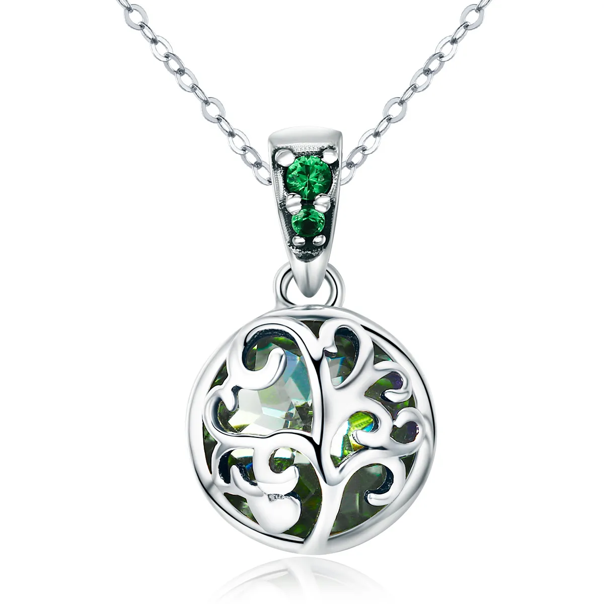 Pandora Style Silver Tree of Life Necklace - SCN197