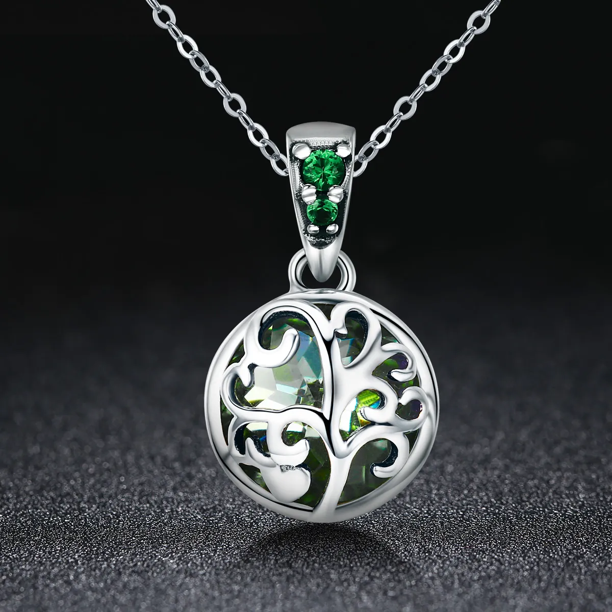 Pandora Style Silver Tree of Life Necklace - SCN197