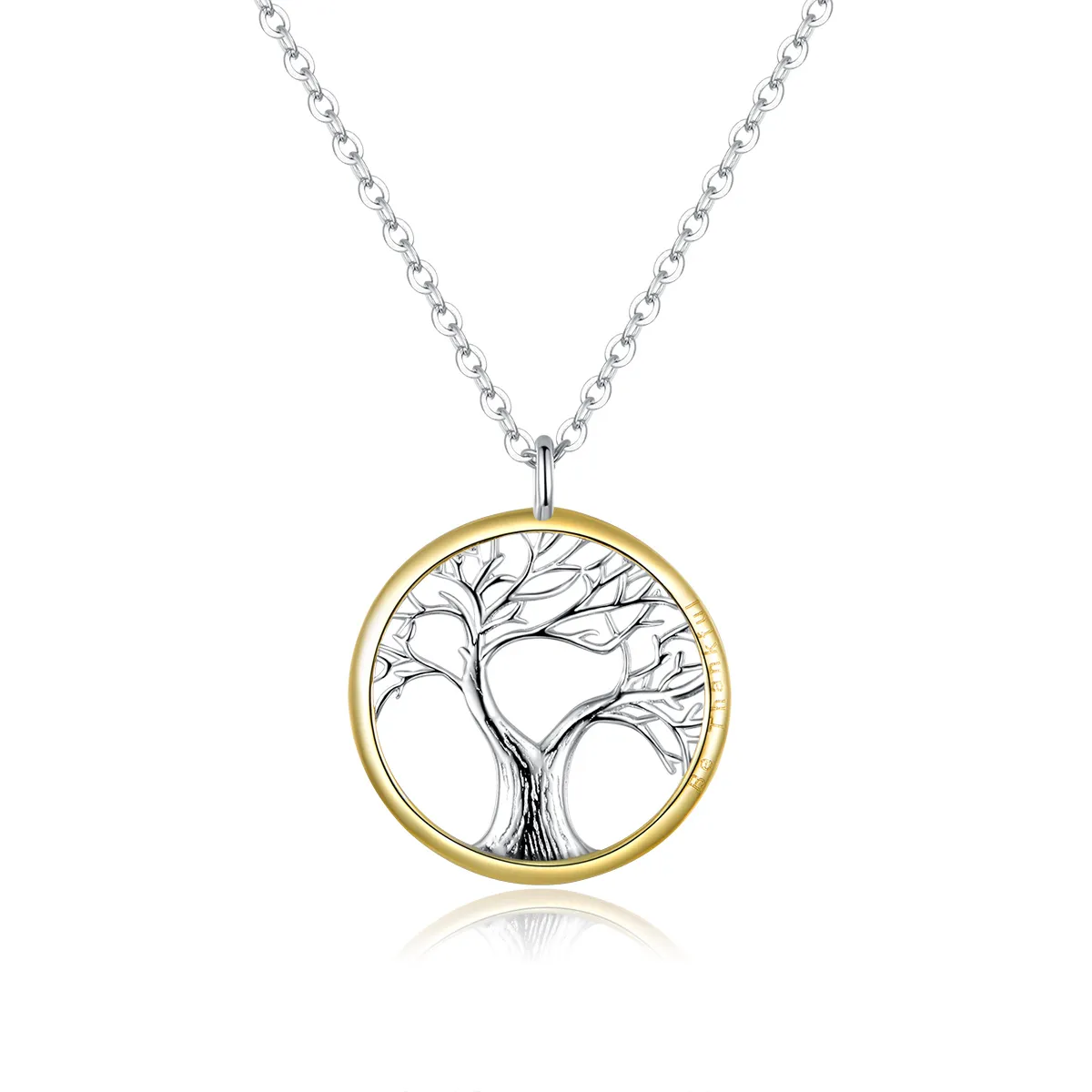pandora style silver tree of life necklace scn367