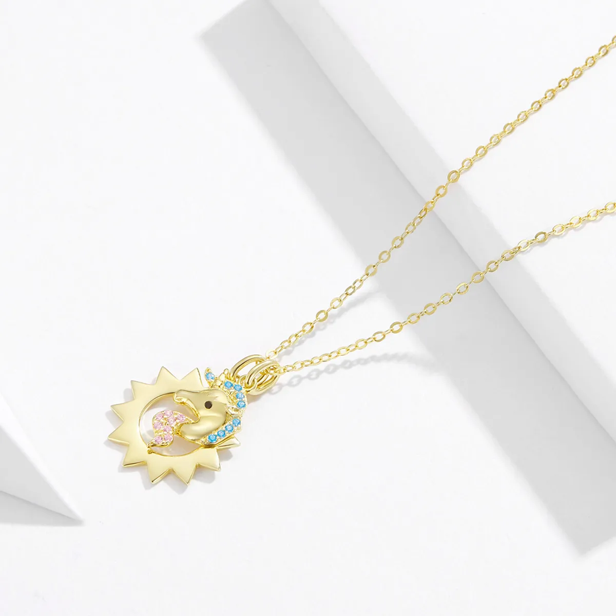 Pandora Style Silver Unicorn Necklace - SCN337