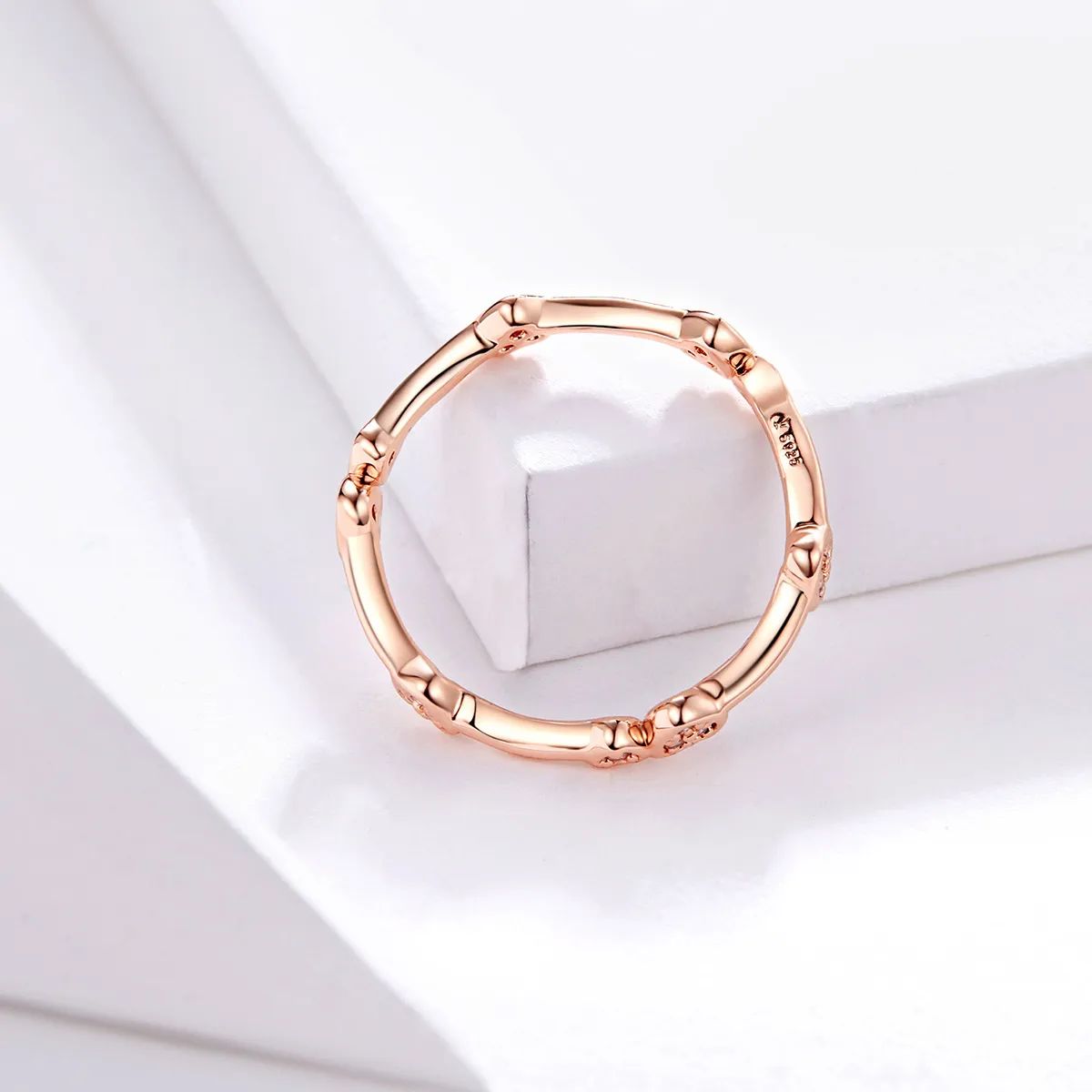 Pandora Style Rose Gold Love You Ring - SCR519