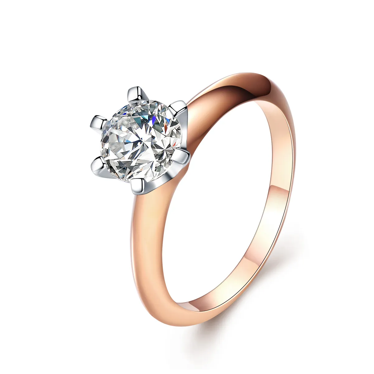 pandora style rose gold only you ring scr525