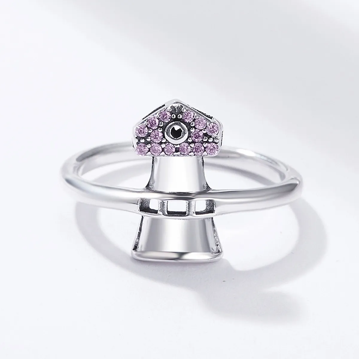 Pandora Style Silver Beacon Lighthouse Ring - SCR210