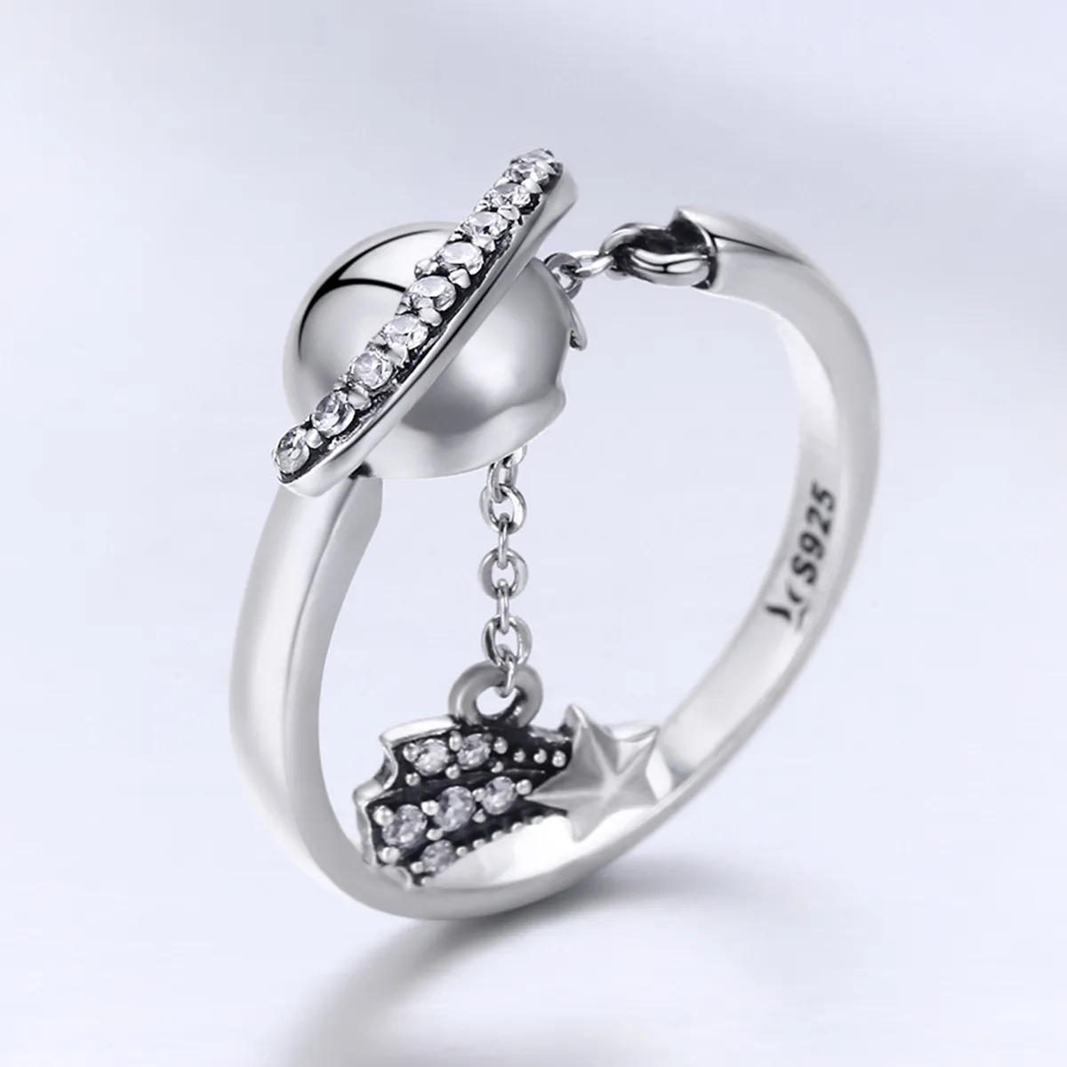 Pandora Style Silver Bright Galaxy Ring - SCR377