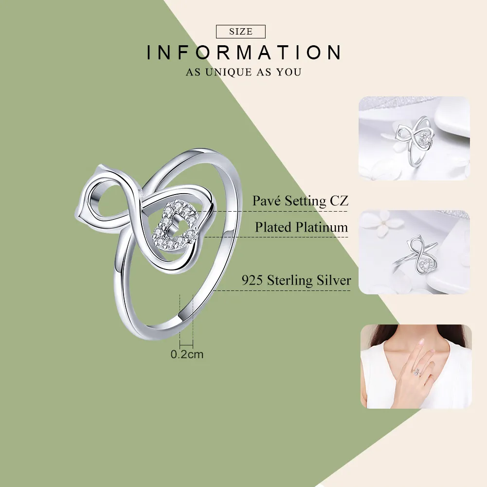 Pandora Style Silver Cat Love Ring - SCR417
