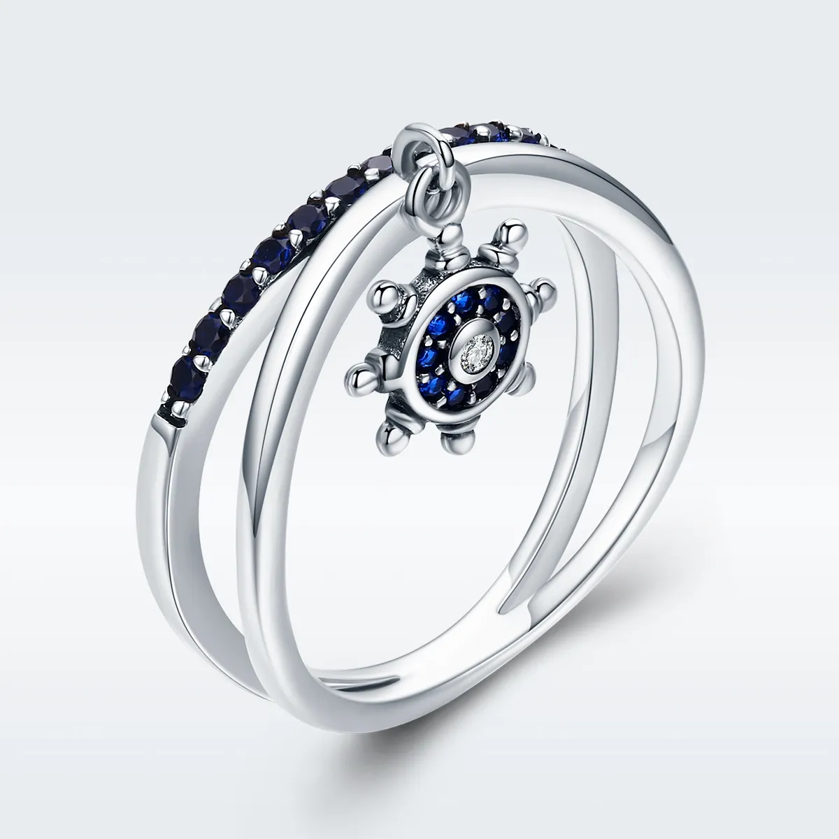Pandora Style Silver Chic Anchor Ring - SCR280