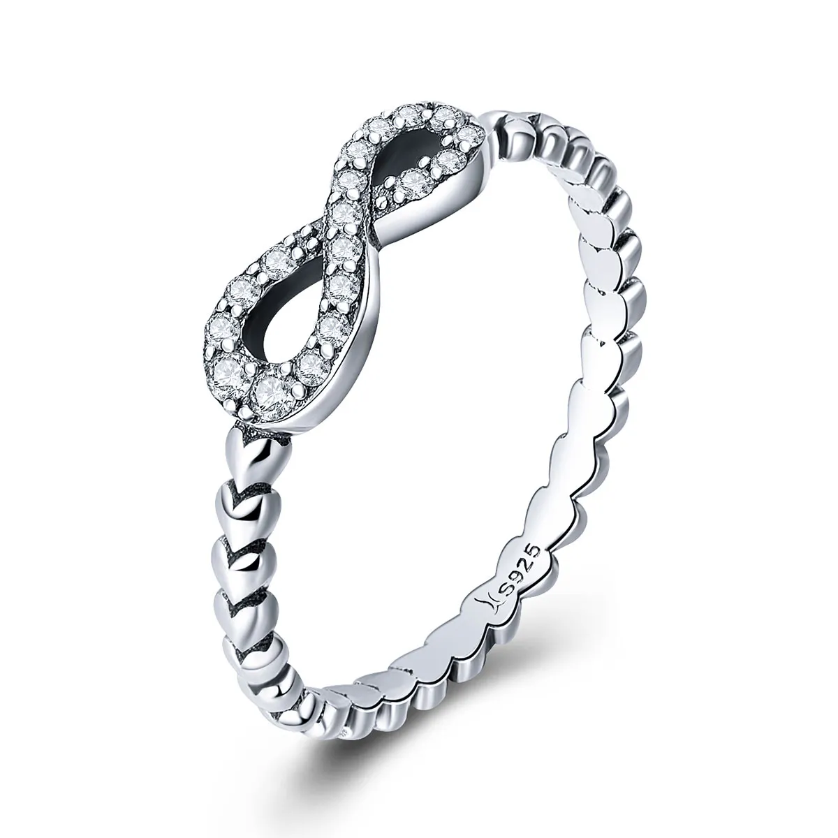 pandora style silver eternal heart ring scr414