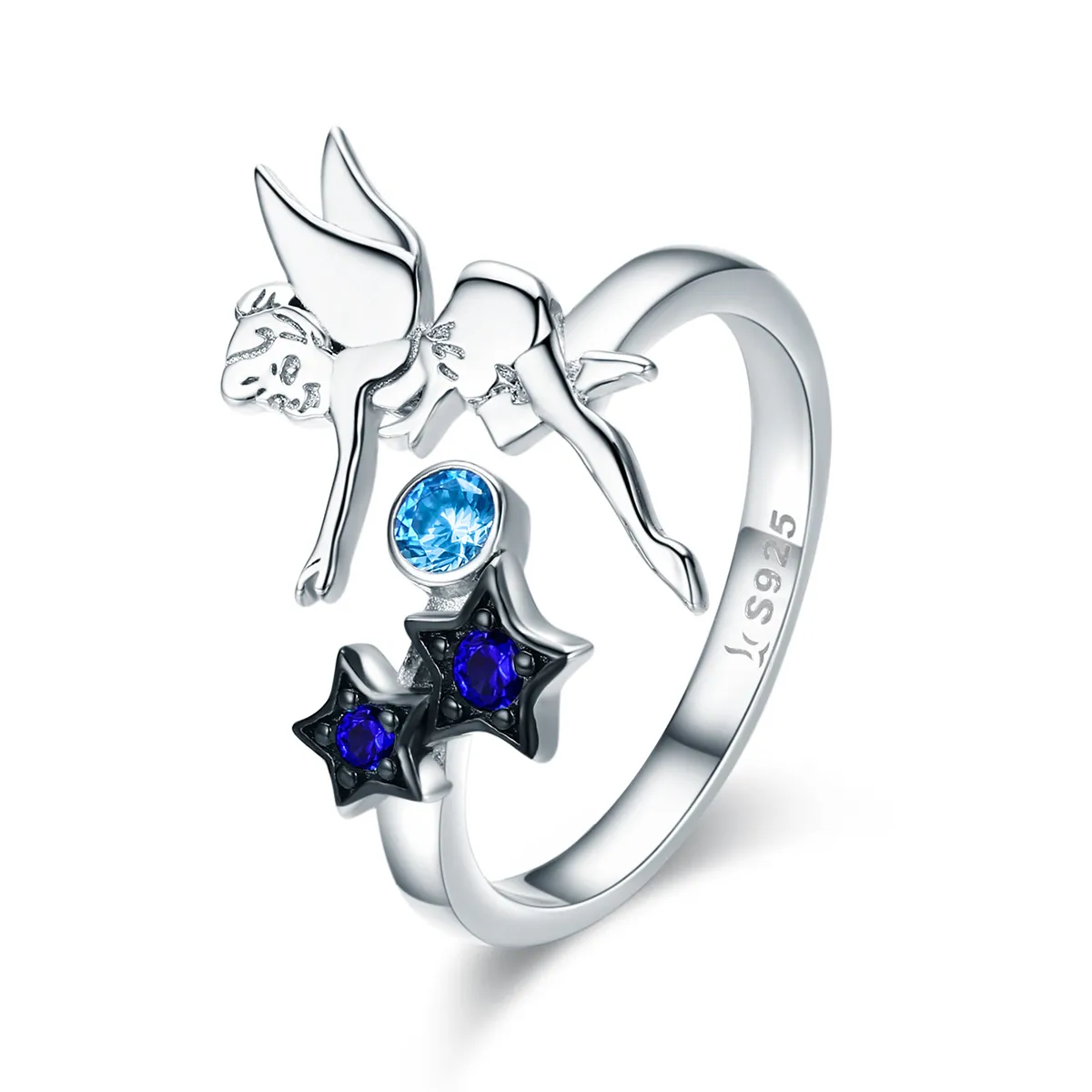 Pandora Style Silver Fairy of Night Ring - SCR349