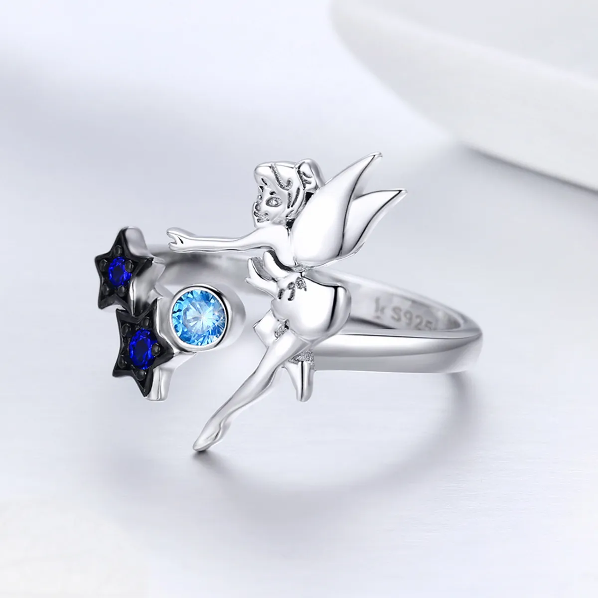 Pandora Style Silver Fairy of Night Ring - SCR349